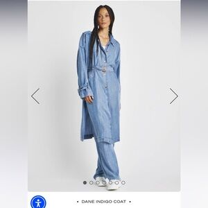 Splendid denim trench coat NWT